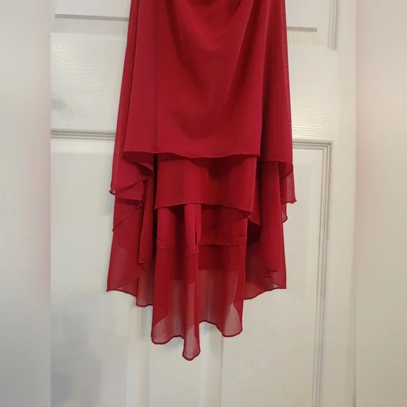 Ruby Rox Red Ruched Dress - Picture 4 of 7